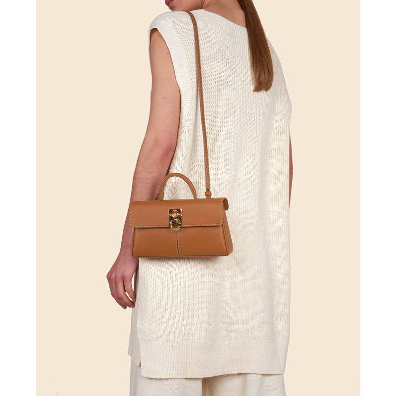 斜挎包拼色小包包韩系真皮女包