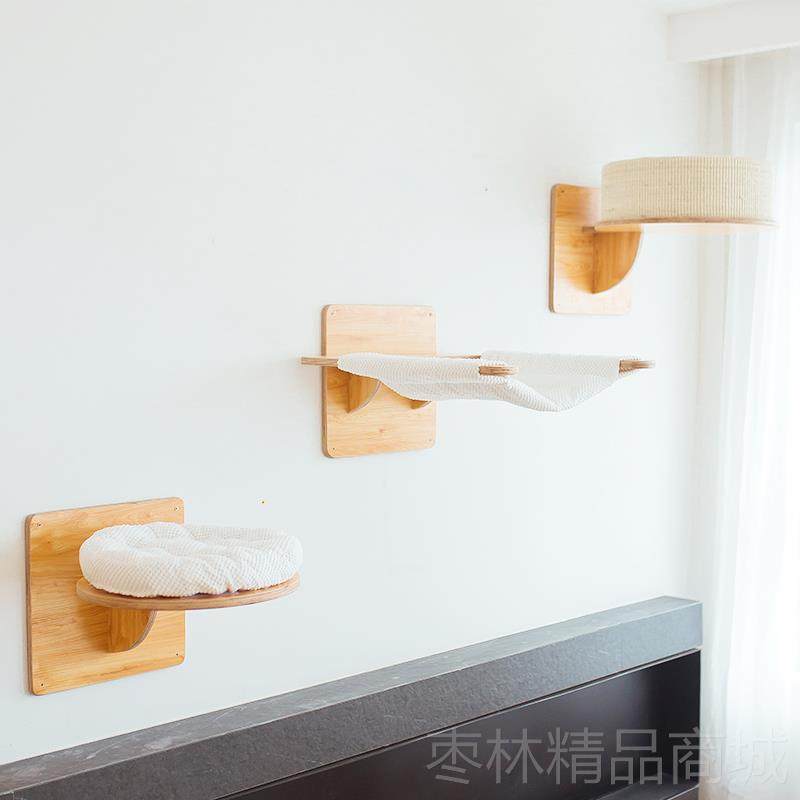 正品实木DIY小猫爬架壁挂式型挂墙壁猫窝猫猫跳台墙式猫家具猫咪,宠物/宠物食品及用品,猫爬架,淘宝优惠券,粉丝福利购,淘宝优惠卷
