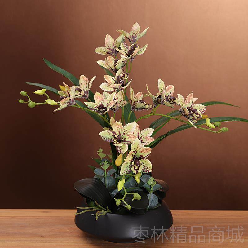 正品高柜级蕙厅兰仿真花假成品套装摆件花家居客餐桌电视摆设装饰,鲜花速递/花卉仿真/绿植园艺,仿真花,淘宝优惠券,粉丝福利购,淘宝优惠卷