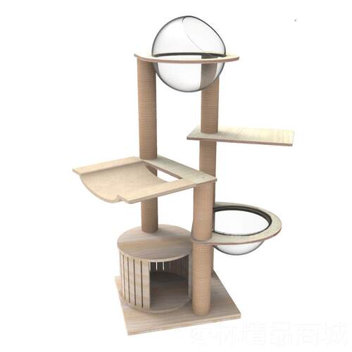正品大型猫猫爬架猫架窝猫树体实一木猫趴架太猫空舱窝猫咪架子猫