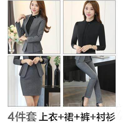 正品士新款服秋冬职业工装工英伦风气质西装套装女上班西服作商务