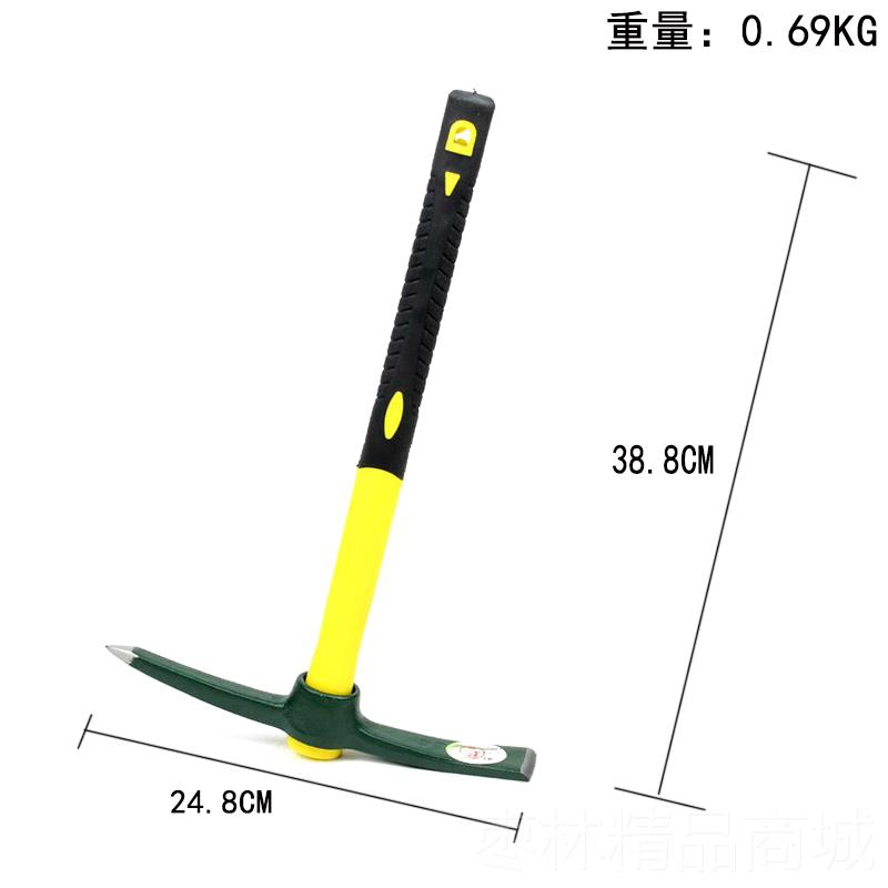 正品小洋镐锄头户外笋多功能图镐头挖神器全钢十字镐挖工桩树根钓