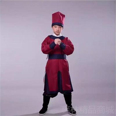 正品元旦童演出服明侍制古装衙役服装男捕快卫官兵儿古代轿夫童飞