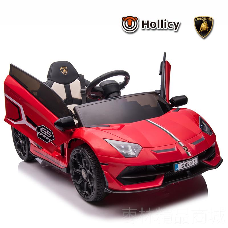 正品兰玩博基儿宝童电动车四轮汽尼车遥控具车可坐人小孩带摇摆宝