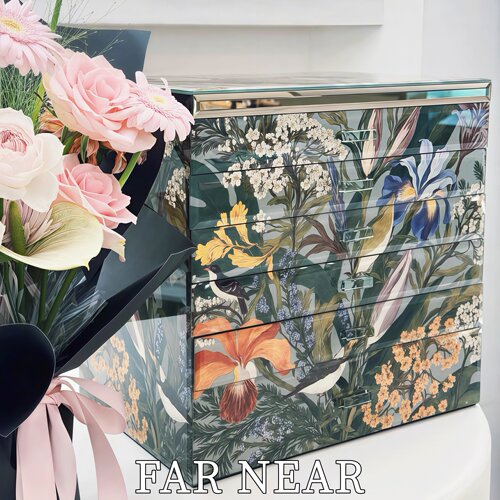 法式八层珠宝首饰收纳盒超大容量