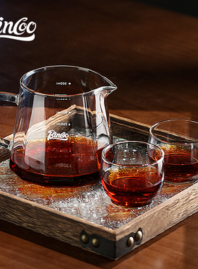 Bincoo咖啡分享壶玻璃手冲咖啡套装带刻度v60滤杯挂耳咖啡品鉴杯