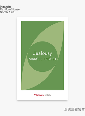 英文原版 Vintage Minis 小彩虹系列：文学经典 嫉妒 Jealousy 英语小说文学读物 Marcel Proust