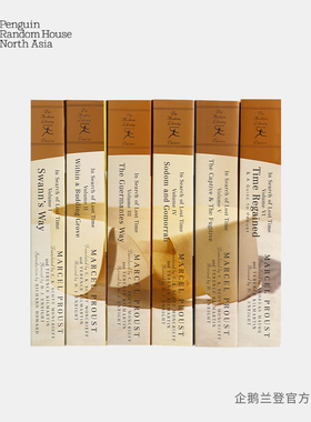 英文原版 普鲁斯特 《追忆似水年华》六卷组合套装合集 In Search of Lost Time   参考权威法语版本 进口书籍