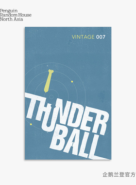 英文原版 詹姆斯·邦德007系列  Thunderball 霹雳弹  平装 进口书籍