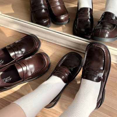 【现货】欧川高芝士芒芒物语原创jk制服鞋学生基础厚底单鞋中低跟