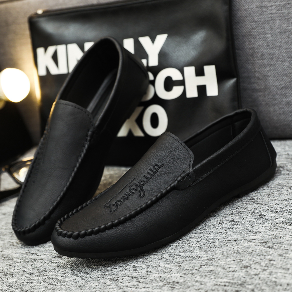 2025新款男士豆豆鞋一脚蹬懒人鞋