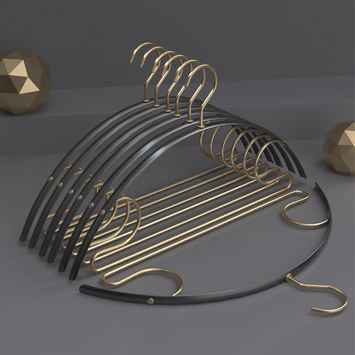 衣架轻奢铝合金家用衣挂晾衣宽肩防滑无痕衣架子晒衣服衣撑挂衣架