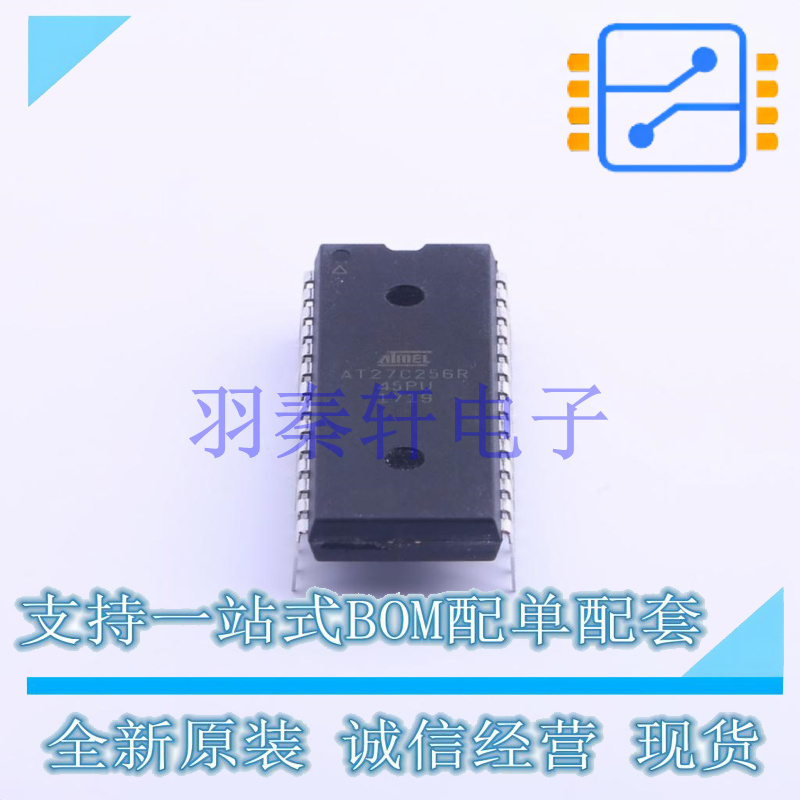 非易失性存储器(ROM) AT27C256R-45PU DIP-28-600mil MIC 全新原