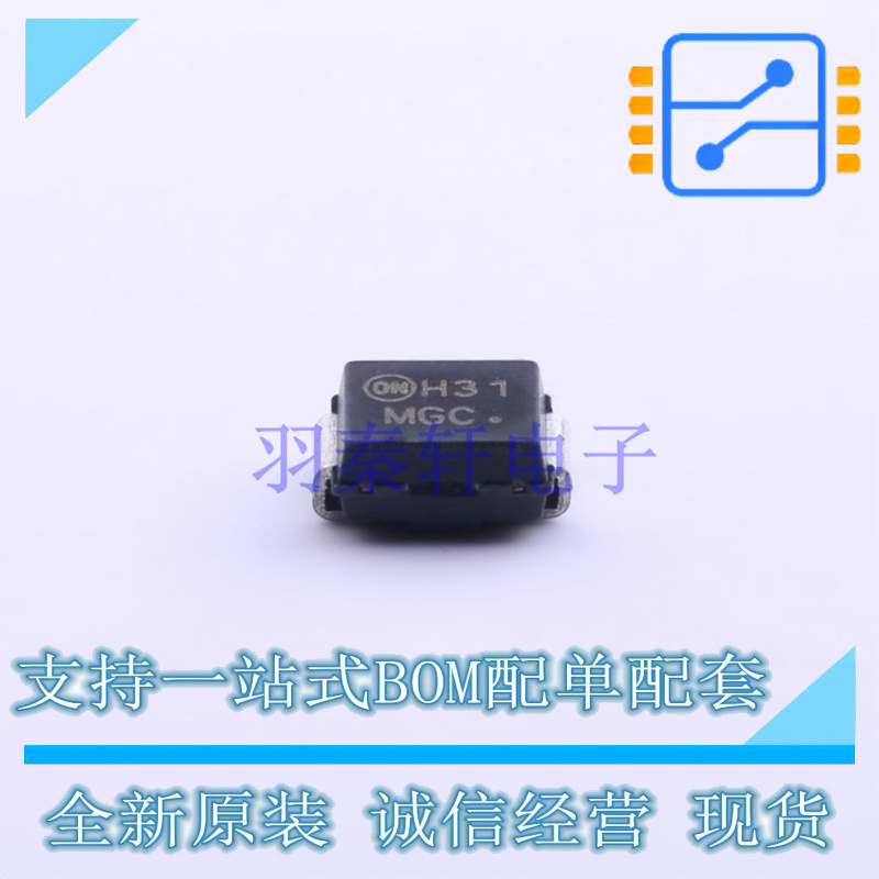 瞬态抑制二极管(TVS) 1SMB28CAT3G SMB(DO-214AA) ON 全新原装正