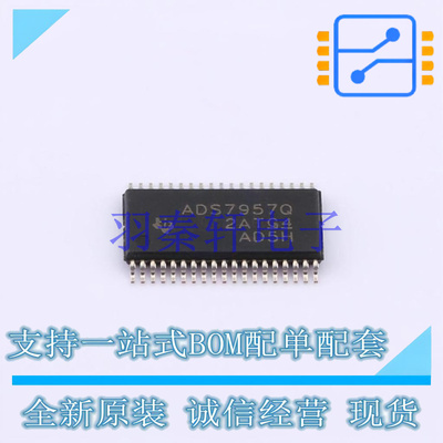 模数转换芯片ADC ADS7957QDBTRQ1 TSSOP-38-4.4mm TI 全新原装进