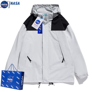 NASA冲锋衣男女三合一可拆卸户外风衣防风防水保暖登山服旅游外套