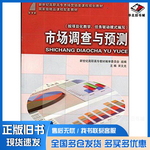 正版旧书市场调查与预测宋文光  主编大连理工大学出版社9787561161692