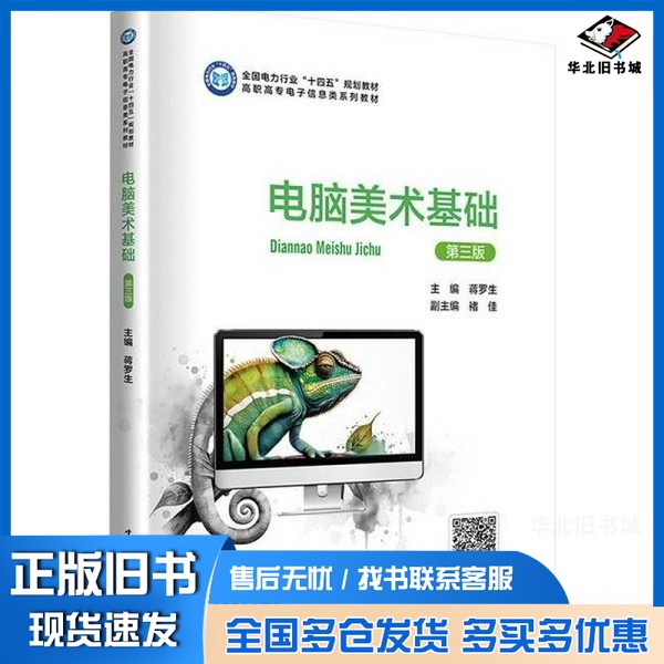 正版旧书电脑美术基础 第三版蒋罗生;褚佳 编中国电力出版社9787519887490
