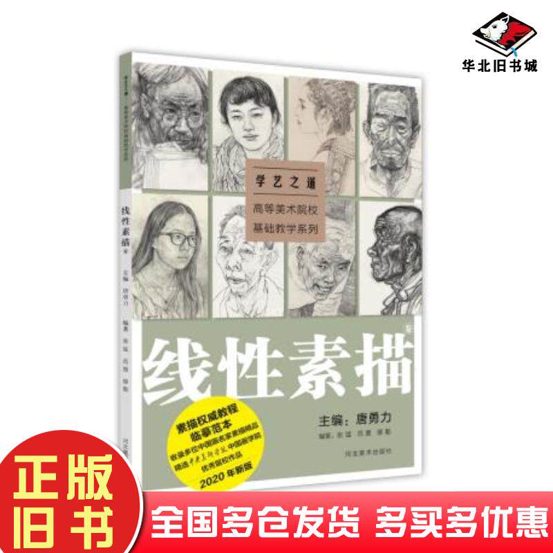 正版旧书学艺之道:高等美术院校基础教学系列.线性素描卷本书主编河北美术出版社9787531089131