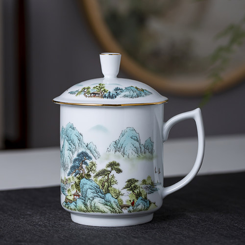 陶瓷釉上白瓷高温烧制可定制茶杯