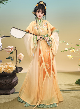 仙楚姬【秋香】原创汉服女魏晋交领战国袍仙气清新古风日常秋冬款