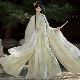 衫 仙楚姬 原创汉服魏晋风交领战国袍双层大袖 挽月 日常 清辞