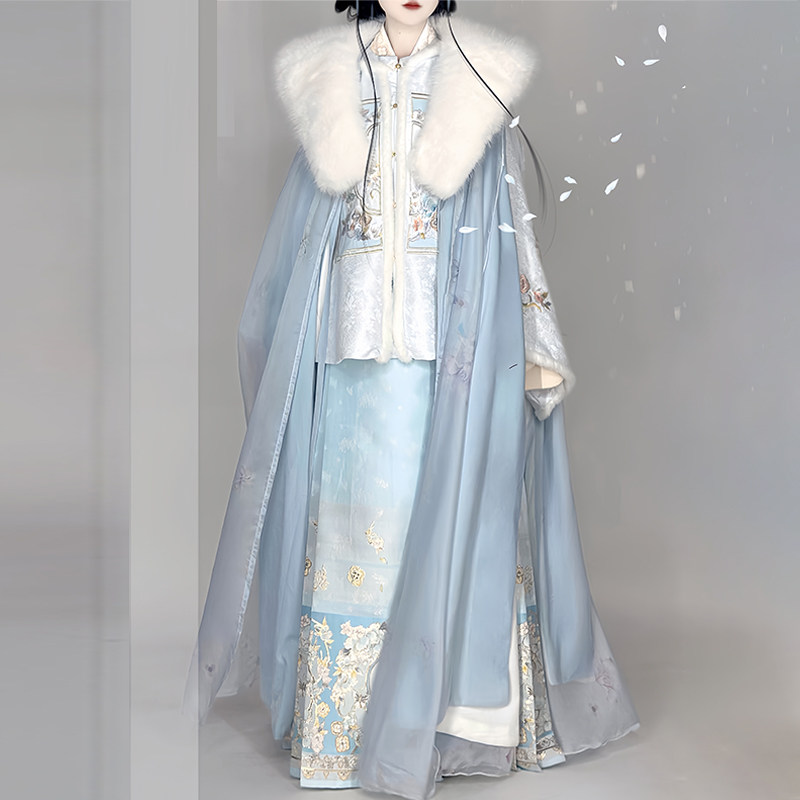 仙楚姬原创汉服女【画扇】明制披袄刺绣重工妆花马面裙日常秋冬款,女装/女士精品,汉服半身裙,淘宝优惠券,粉丝福利购,淘宝优惠卷