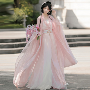 仙楚姬【挽月】原创汉服影视风魏晋交领战国袍双层大袖衫日常春夏