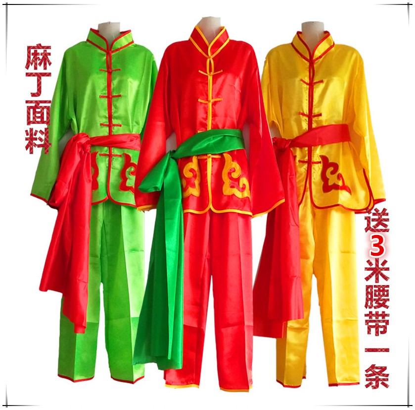 秧歌服男新款锣鼓队服舞蹈演出服中老年打鼓服秧歌扇子舞龙舞狮服