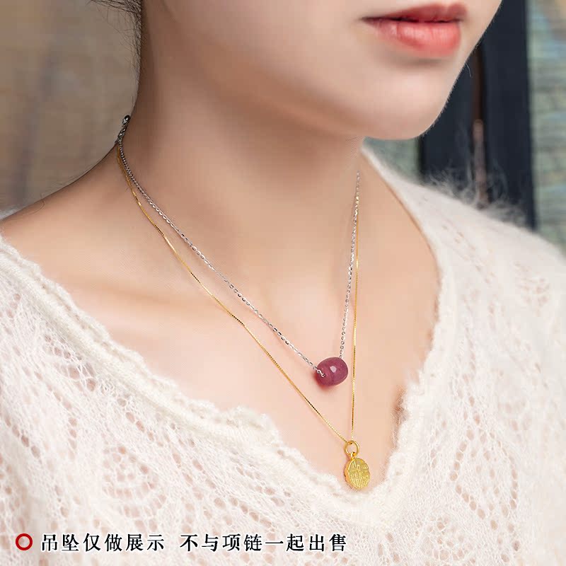 925纯银项链子无吊坠针式万能链