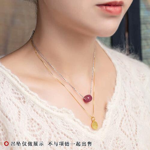 925纯银项链子无吊坠针式万能链