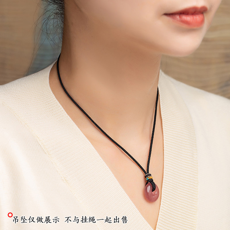 手工编织项链绳子翡翠黄金蜜蜡