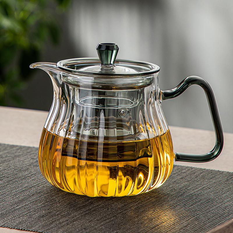 茶壶玻璃泡茶壶家用花茶壶茶水分离耐高温茶具过滤单壶玻璃泡茶器