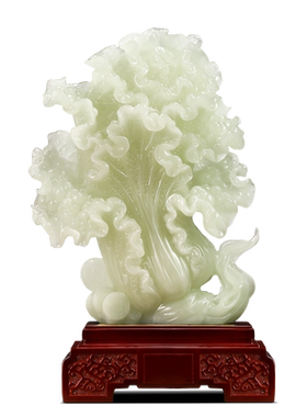 玉白菜摆件客厅办公室开业礼物