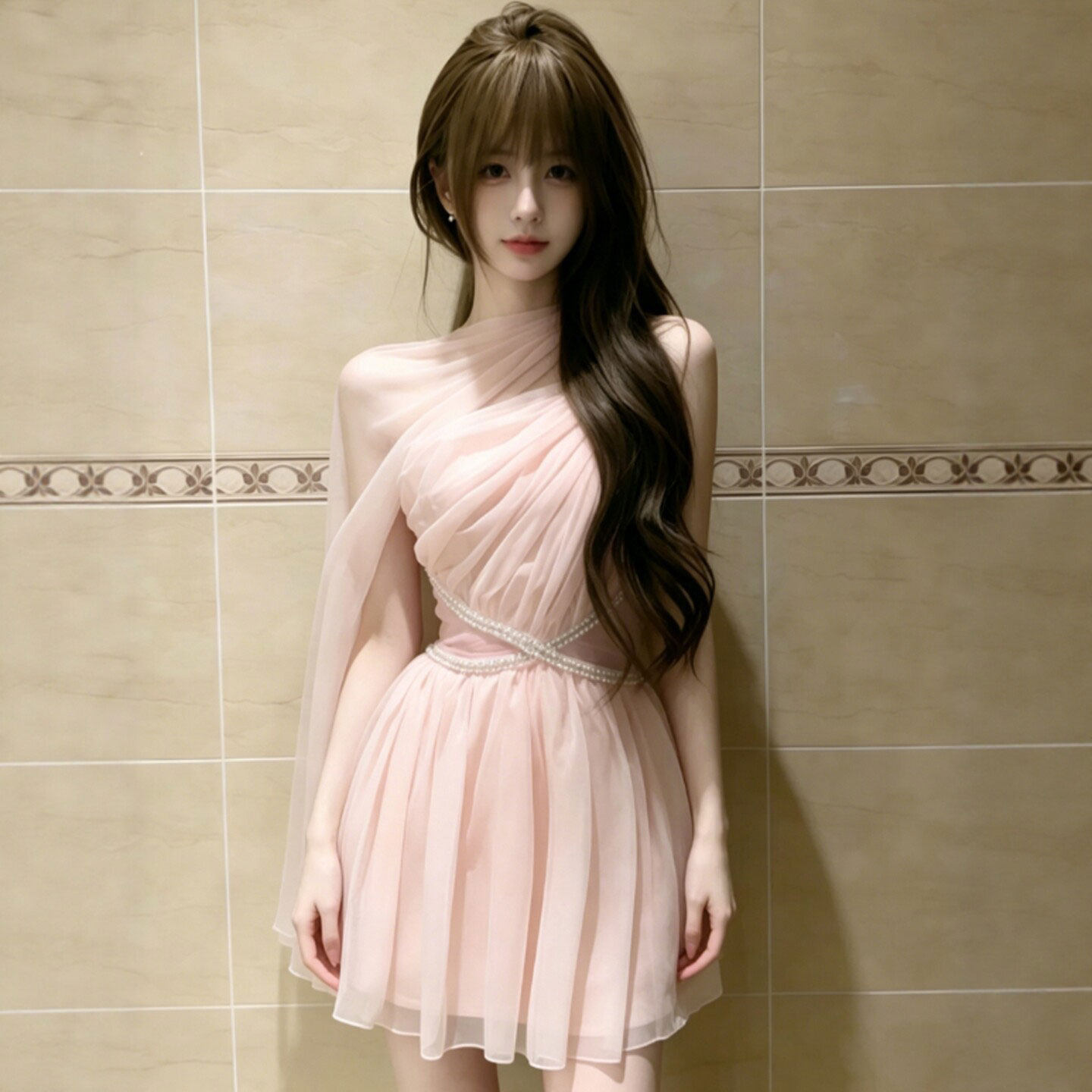 专柜法式漂亮独特超好看收腰显瘦仙女裙温柔风甜美女士连衣裙2026