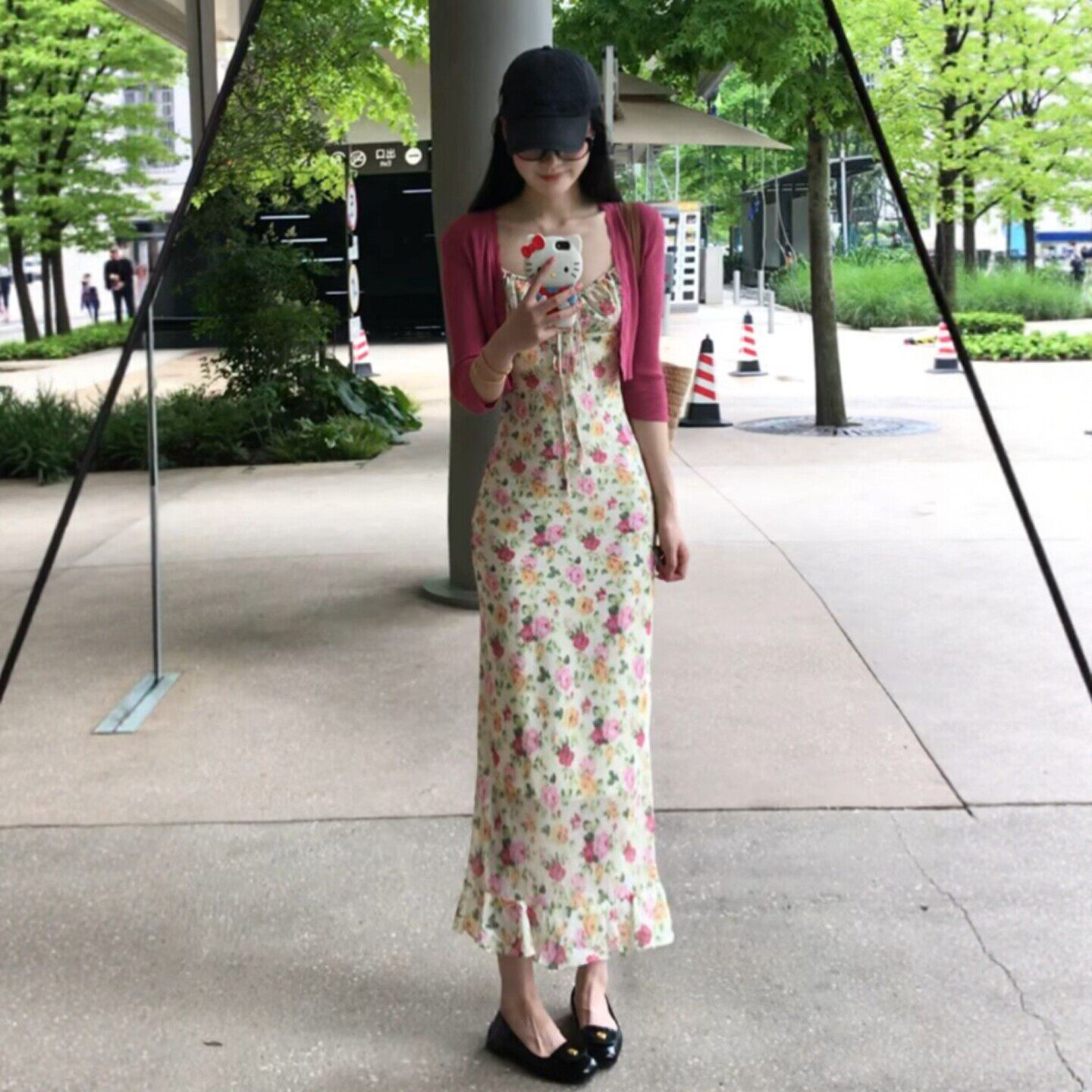 专柜御姐风独特超好看的开衫吊带连衣裙两件套绝美不撞款裙子2026