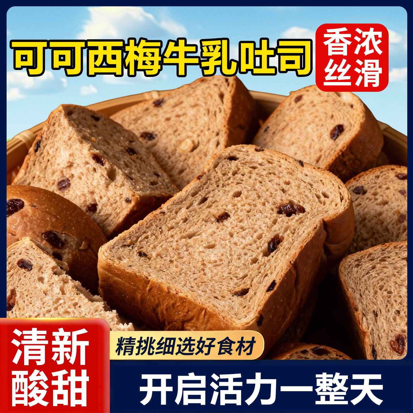 10万+人付款生巧西梅牛乳吐司