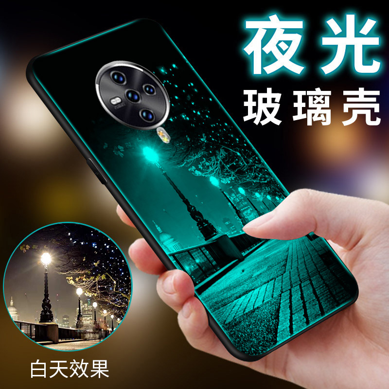 vivos6手机壳vivo s6保护套5g版夜光玻璃V1962A全包边防摔硅胶软边vivi软壳vovis6男女款viovs6步步高S6网红 3C数码配件 手机保护套/壳 原图主图