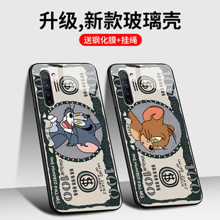 opporeno3手机壳reno3pro玻璃保护套oppo硅胶元气版5g防摔oppreno3por磨砂软边硬壳opopreno男女款0pp0卡通新