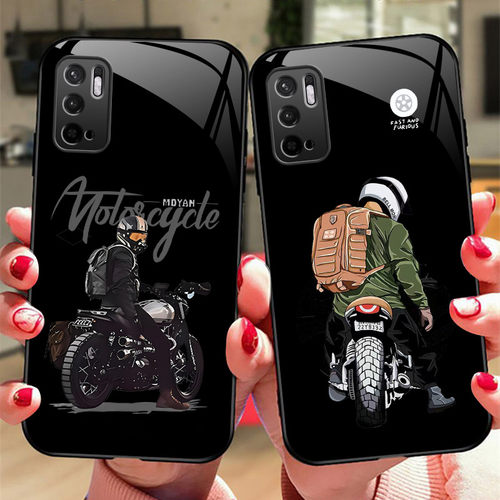 硅胶软边玻璃红米手机壳个性