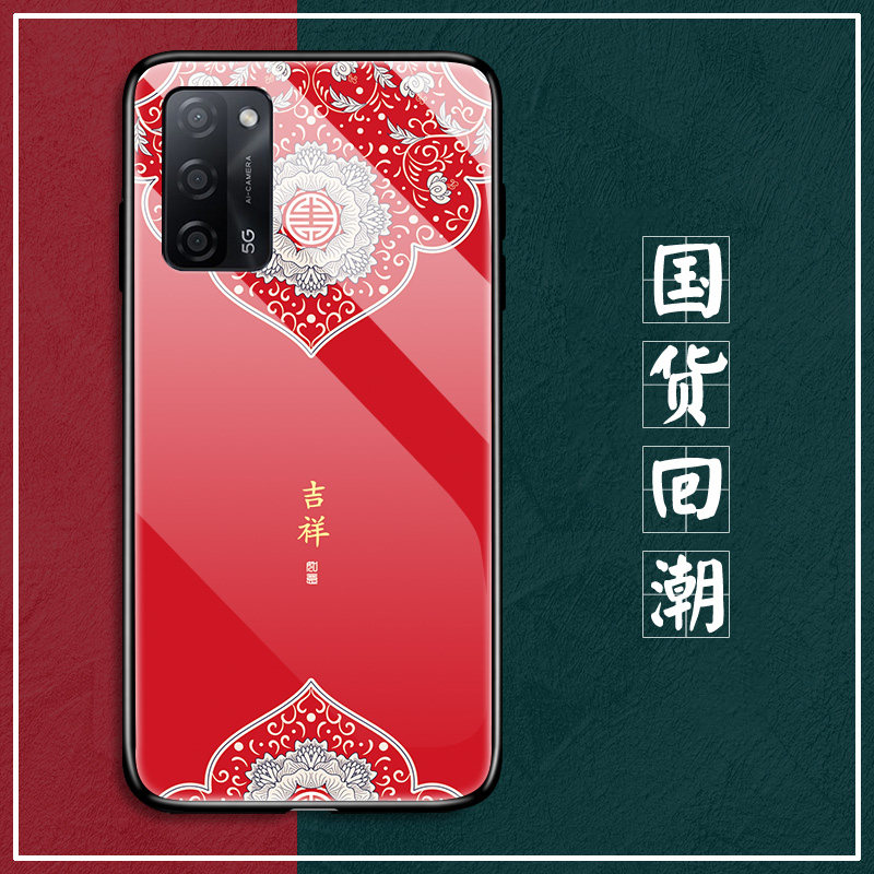 全包玻璃oppo手机壳国潮风