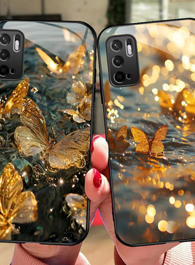 蝴蝶红米note10手机壳note9 5G玻璃note8T硅胶软边硬壳note7pro防摔保护套4G全包镜头小米Redmi note8男女款