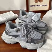 老爹厚底显脚百搭休闲炸街小加绒爆款 女运动鞋 2025 鞋 秋冬增高新款