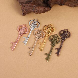 开瓶器开瓶器金属啤酒厂家钥匙扣圣诞老人钥匙钥匙复古 复古批发