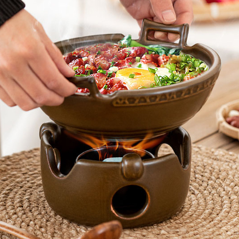 饭店明火干锅宿舍陶瓷固体酒精炉