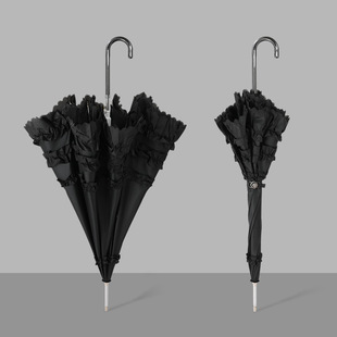 直杆伞西式 三圈遮阳伞 婚庆新娘伞洛丽塔cosplay公主伞lolita欧式