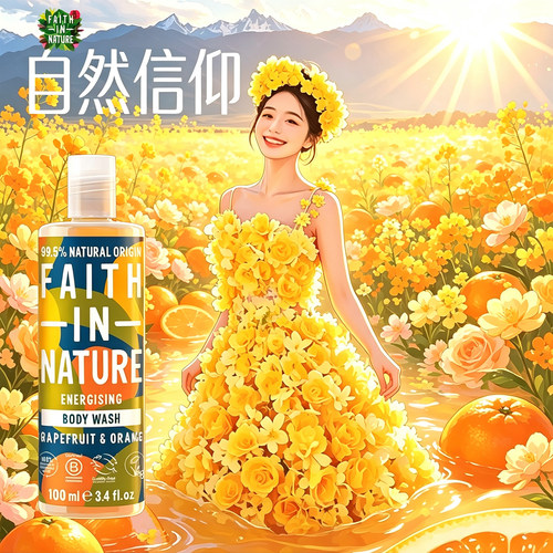 FaithInNature西柚甜橙沐浴露