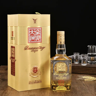 6瓶整箱 四川全兴大曲晶彩金新版 52度38度浓香型纯粮白酒500ml