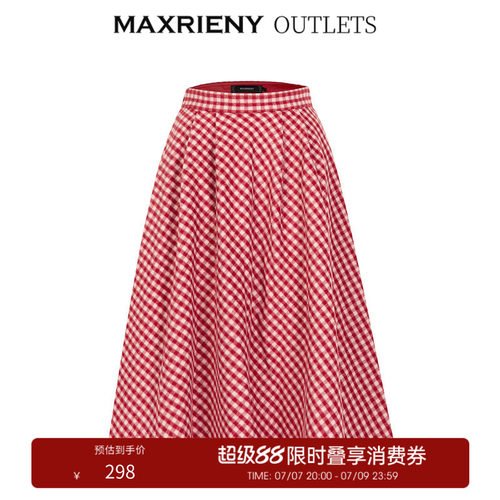 经典红白格纹，时髦吸睛