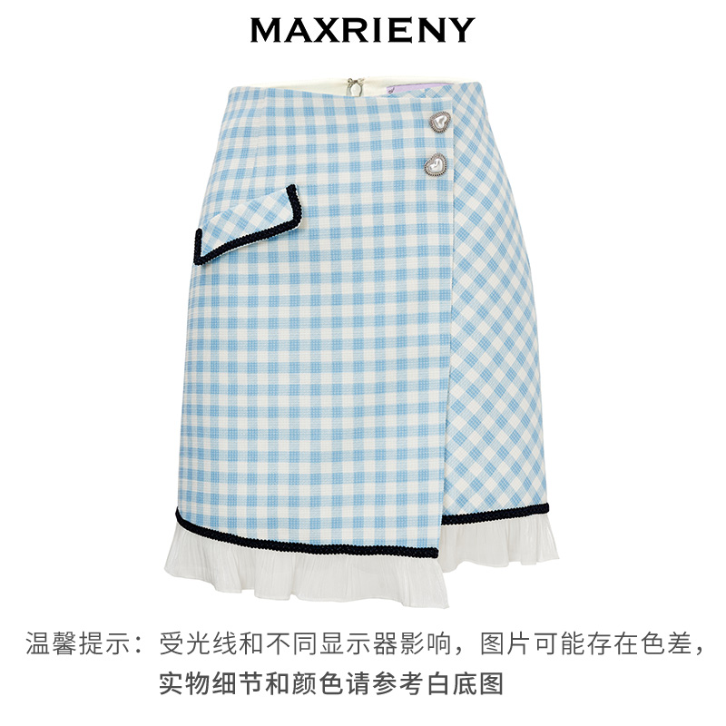 清新的蓝白格纹，海军风氛围满满